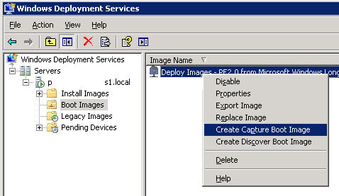 Imagen personalizada en servicios de implementación de Windows (WDS) 2008